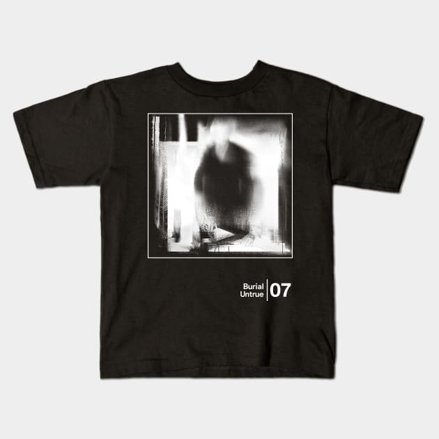 Burial / Minimalist Graphic Fan Artwork Design Kids T-Shirt by saudade